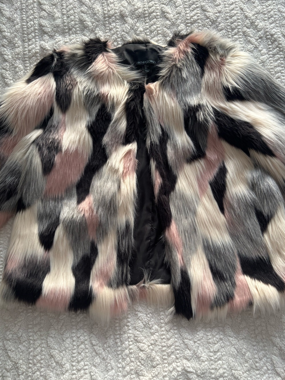Faux Fur Patchwork Jacket - Picture 3 of 4